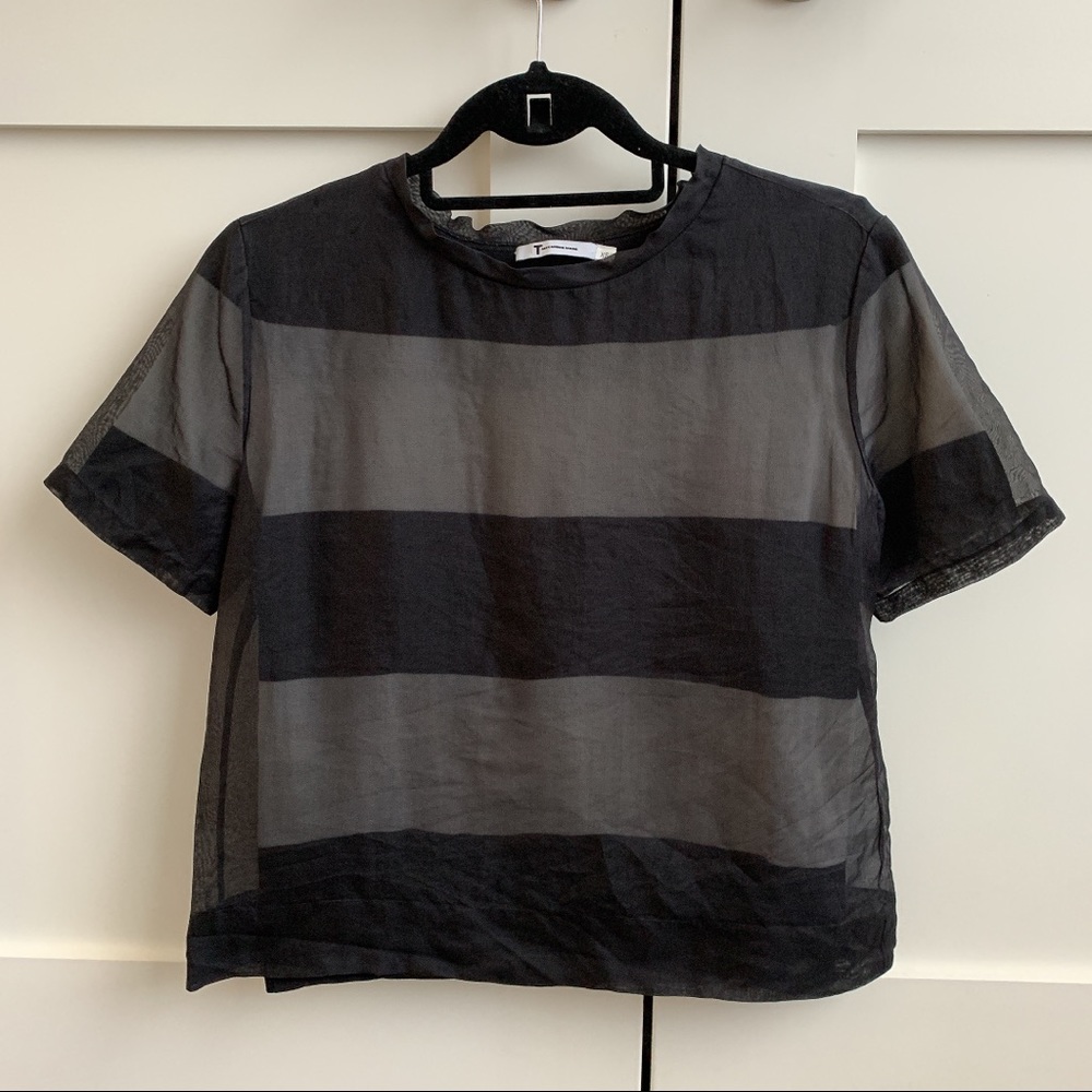 T by Alexander Wang Black and White t shirt